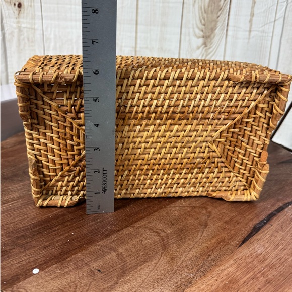 Woven Rattan Tissue Box Cover - Picture 8 of 11